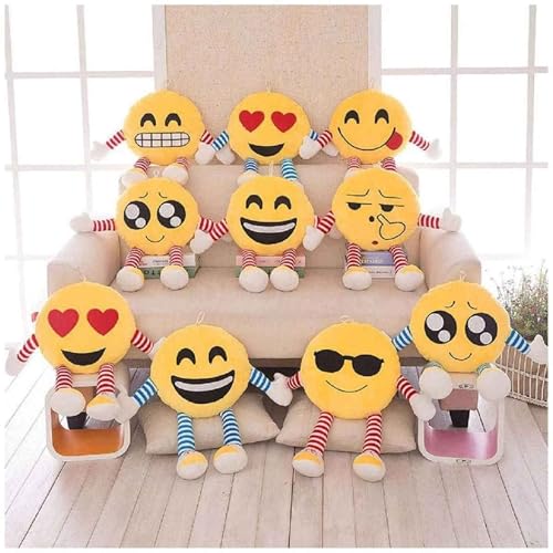 Image of DearJoy Kissing Smiley Soft Toy - Yellow