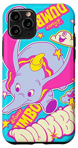 Coque iPhone 11 Pro Dumbo Disney turquoise en silicone flexible de protection