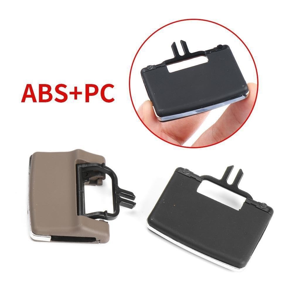 Bocchetta dell'aria condizionata per auto Auto Anteriore Posteriore Aria Condizionata AC Vent Uscita Tab Slide Pinze Kit di Riparazione Misura for Mercedes Benz W164 X164 M ML GL (Color : Black)
