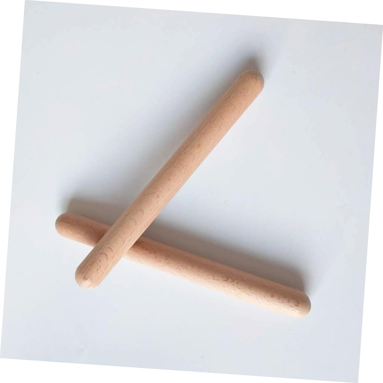 32 Bastoncini Ritmici in Legno Bordi Arrotondati per Giochi Musicali Sicuri, per Sviluppo Potenziale Musicale e Giochi All'aperto
