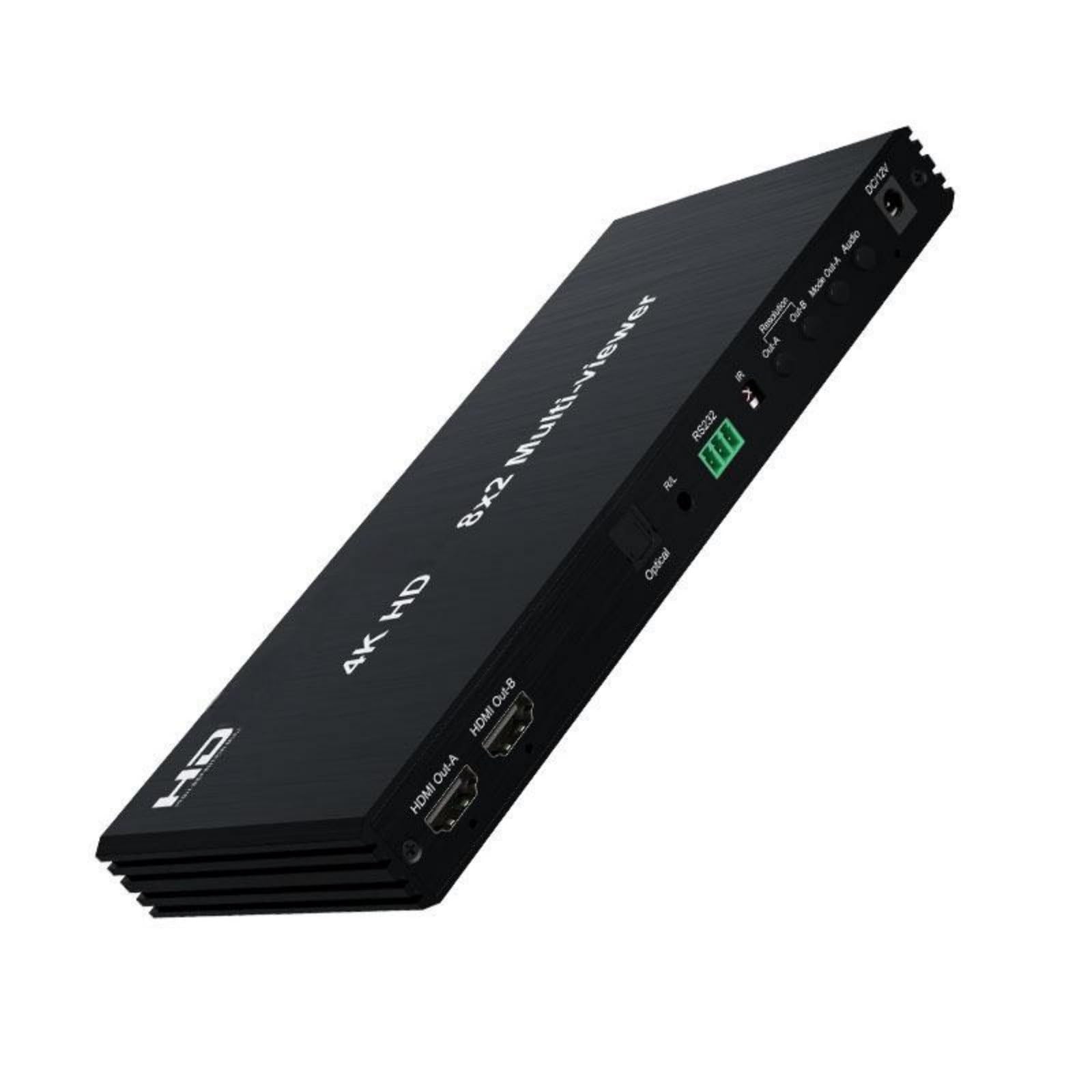 Multi-viewer 8 in 2 out compatibile con HDMI, doppio display 4K, switcher multiviewer senza soluzione di continuità facile da usare