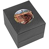 tachobeleuchtung px alt Schöne schwarze Kunstleder-Ringbox mit schwarzem Samtfutter