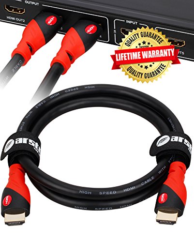 Farstrider Hdmi Cable 4K / Hdmi Cord 6Ft - Ultra Hd 4K Ready Hdmi 2.0 (4K@60Hz 4:4:4) - High Speed 18Gbps - 28Awg Cord-Ethernet /3D / Hdr/Arc/Cec/Hdcp 2.2 / Cl3 #TOP6