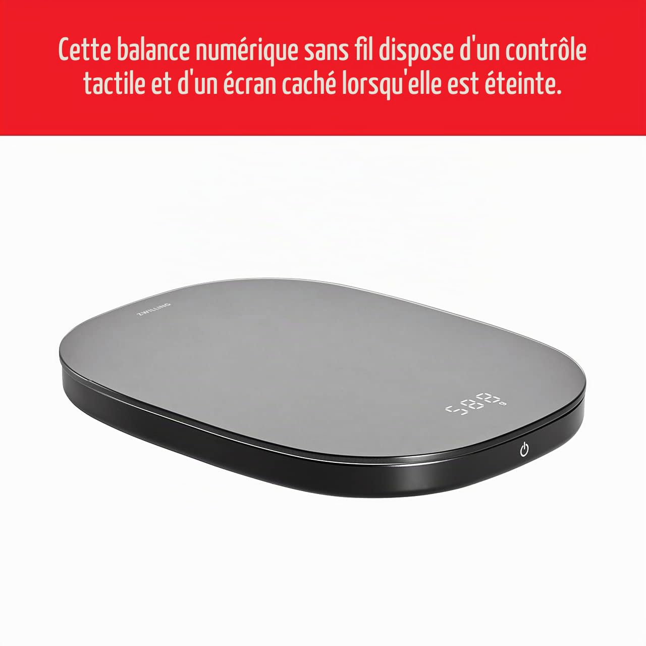 Zwilling Enfinigy Balance de cuisine numérique Poids maximum 10 kg Précision 0,1 g Noir