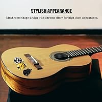 Vista 3 de Correa de guitarra para cerraduras Botones de metal con tornillos de montaje para guitarra eléctrica clásica acústica bajo Ukelele