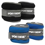 HOCHWERTIGES PAAR GEWICHTSMANSCHETTEN: Unsere verstellbaren Sport-Thieme Fuß- & Handgelenksmanschetten Premium sind in zwei Gewichtsvarianten erhältlich. Ein Paar mit je 1kg Gewicht in Blau und einer Bandlänge von 50cm sowie ein Paar mit je 1,5kg in Schwarz und einer Bandlänge von 52cm.