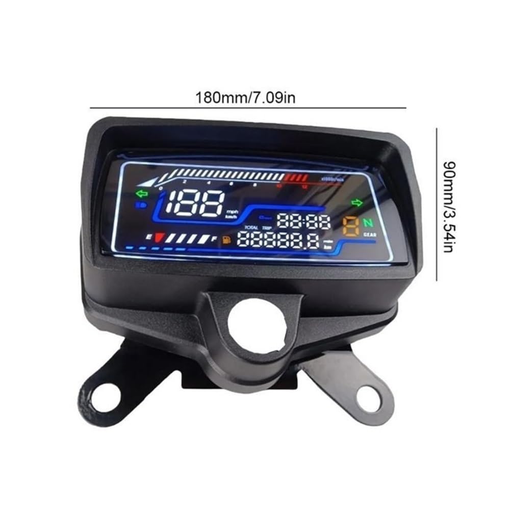 Digitale contagiri Tachimetro Digitale Contagiri QuadroStrumenti Per Moto Cruscotto Chilometraggio Per CG125 CG150 Indicatore Di Visualizzazione Del Calibro Velocità