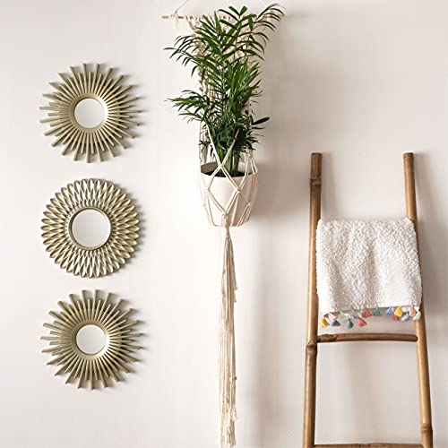 BONNYCO Wall Mirrors Pack of 3, Round Gold Mirrors for Living Room, Home Decor and Bedroom. Hanging Wall Decoration Hallway, Small Shabby Chic Home Accessories Mounted. Gifts for Women and Mums - Cosy Home Interiors BONNYCO Wall Mirrors Pack of 3, Round Gold Mirrors for Living Room, Home Decor and Bedroom. Hanging Wall Decoration Hallway, Small Shabby Chic Home Accessories Mounted. Gifts for Women and Mums - Image 5