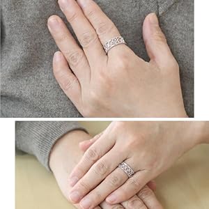 pt900 透かし柄　プラチナ　地金　リング　12.5号 pt900 透かし柄プラチナ地金リング12.5号