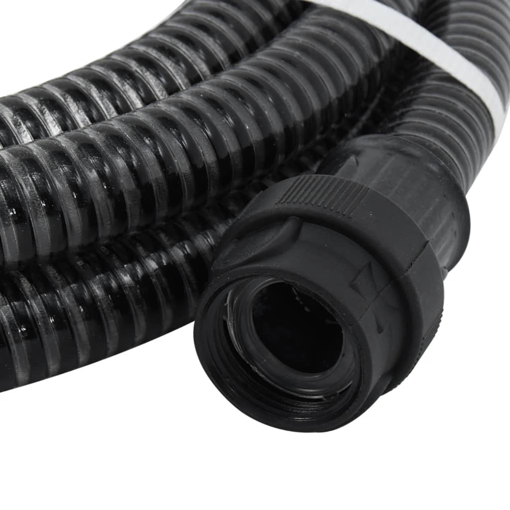 Genérico Manguera de succión con Conectores de PVC PVC Negro 26 mm 10m,Casa y jardín,Jardín,s de riego,Mangueras de jardín,Negro,151078
