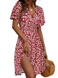 robe boheme zara longue imprimée fleurs claires sur fond noir 【Le Chic Polyvalent】L'indispensable de votre garde-robe française. Portez-la avec des sandales pour une balade chic en bord de mer, ou avec des escarpins pour une cérémonie, un baptême ou une soirée cocktail. Elle passe sans effort du look décontracté au style habillé.