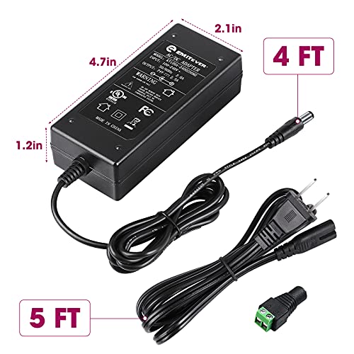 Emitever 24V Dc Led Power Supply, 60W Led Power Adapter, Lighting Transformers, Input Ac 100-240V Ul-Listed,Class 2 #TOP2