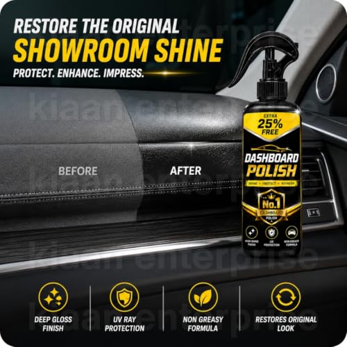 Image of Dashboard Polish for Car Interior Cleaner, Dash Board Spray for Cleaning, Shining & Protecting Car Dashboard, Long Lasting Finish, 1