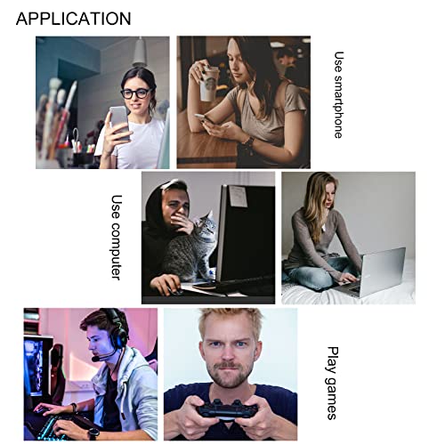 Image of Fashion TR90 Frame Blue Light Blocking Glasses Computer Glasses for Women Men