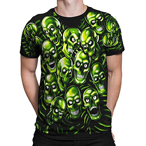 Amazon.com: Liquid Blue unisex adult Skull Pile Fantasy All Over