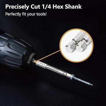 MulWark Hex Head Allen Wrench Drill Bit Set 20PC (10pc Metric & 10pc SAE) & 5 Spring-Loaded Automatic Steel Center Hole Punch