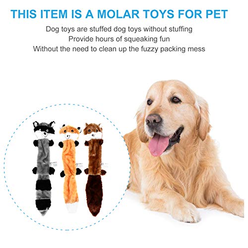 BESPORTBLE Cachorro Brinquedos Sibilantes 3Pcs Recheio Do Filhote de Cachorro de Brinquedo Para Roer