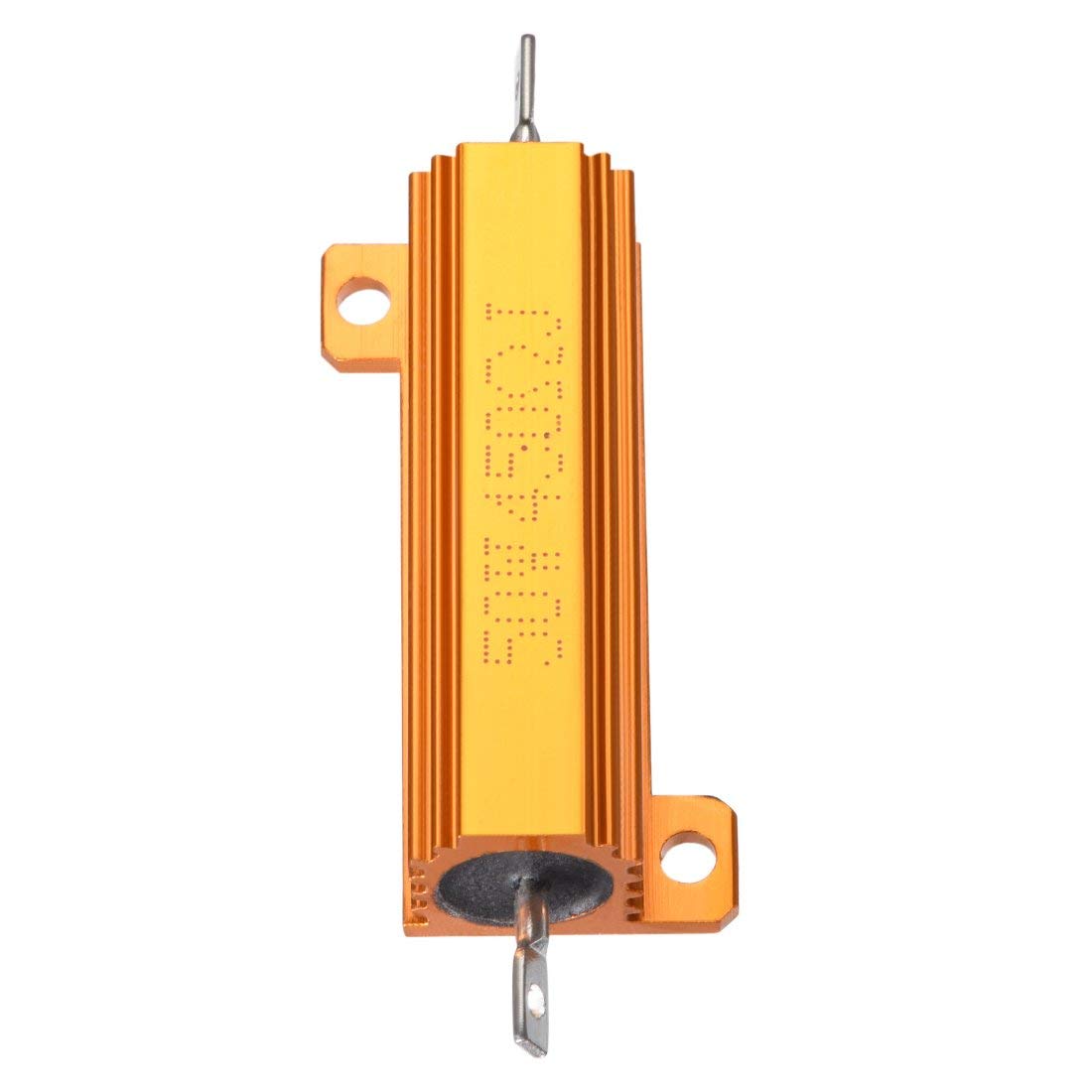 XYWHPGV 50W 3,3 Ohm Aluminiumgehäuse-Widerstand – 5% Toleranz, 2 Stück, Drahtgewickelt, Für 12V KFZ Und LED-Entstörung
