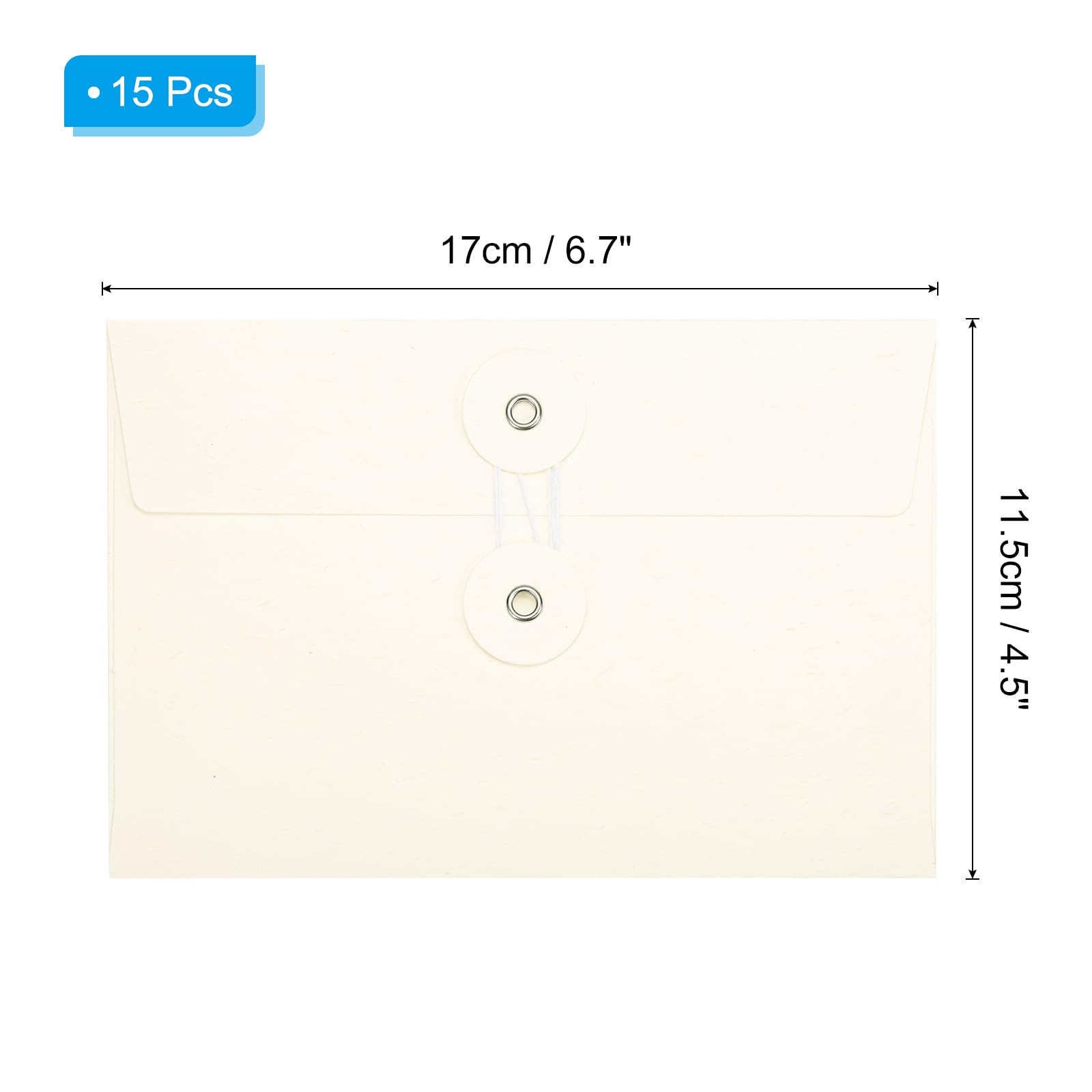 PATIKIL 4.5x6.7 Gift Card Envelopes with String Tie Closure - Image 2