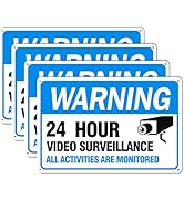 Amazon.com : 4-Pack Smile You're On Camera Signs 8