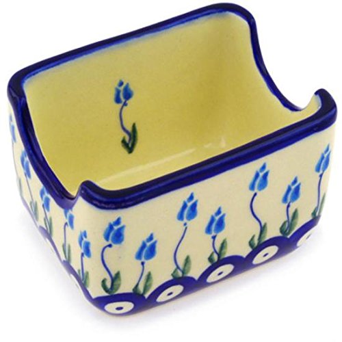 Ceramika Bona H9194F Polish Pottery Ceramic Sugar Packet Holder Hand