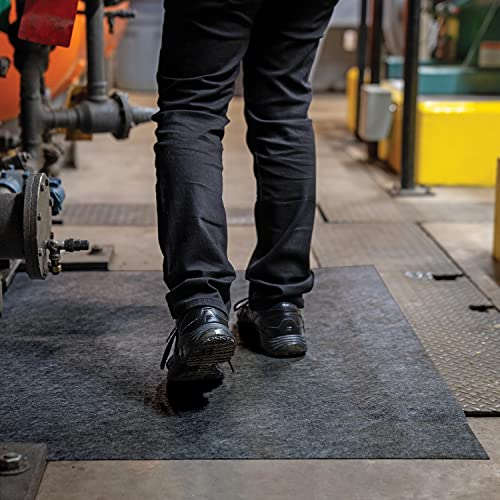 Image of PIG Grippy Floor Mat | Industrial Entrance Mat with Adhesive Backing | 4' x 100' Mat Runner | Black | GRP48200-BK