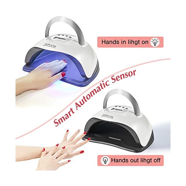 FINGART-UV-Led-Nail-Lamp-150w-57pcs-Dual-Light-Beads-Nail-Dryer-4-Timer-Setting-Gel-Nail-Polish-Lights-Curing-Gel-Nail-Lamp FINGART UV Led Nail Lamp 150w, 57pcs Dual Light Beads Nail Dryer 4 Timer Setting Gel Nail Polish Lights Curing Gel Nail Lamp