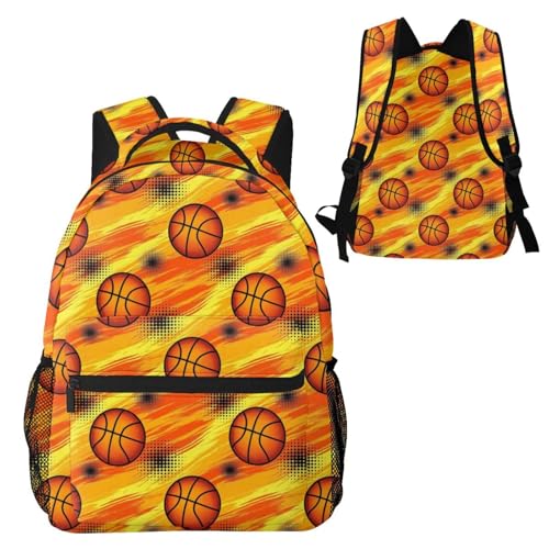 Sac à dos ordinateur portable femme léger anti fatigue trajets quotidiens motif basketball