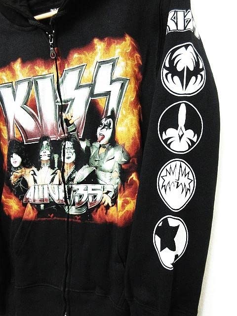 Amazon.co.jp: KISS キッス ジップアップ パーカー フーディー 両面 