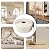 Qiveno Flexible Wall Baseboard Molding Trim, Peel and Stick Wall Base Moulding Trim, 4" x 6.56" Self Adhesive Vinyl Wall Baseboards Moulding Trim for Wall Base Cove Base(Cream White)