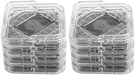 GOTOTOP Furniture Risers, 8pcs Bed Risers Furniture Leg Risers Plastic Non-slip Heavy-Duty Bed Riser for Table Desk Sofa Chairs (Transparent)