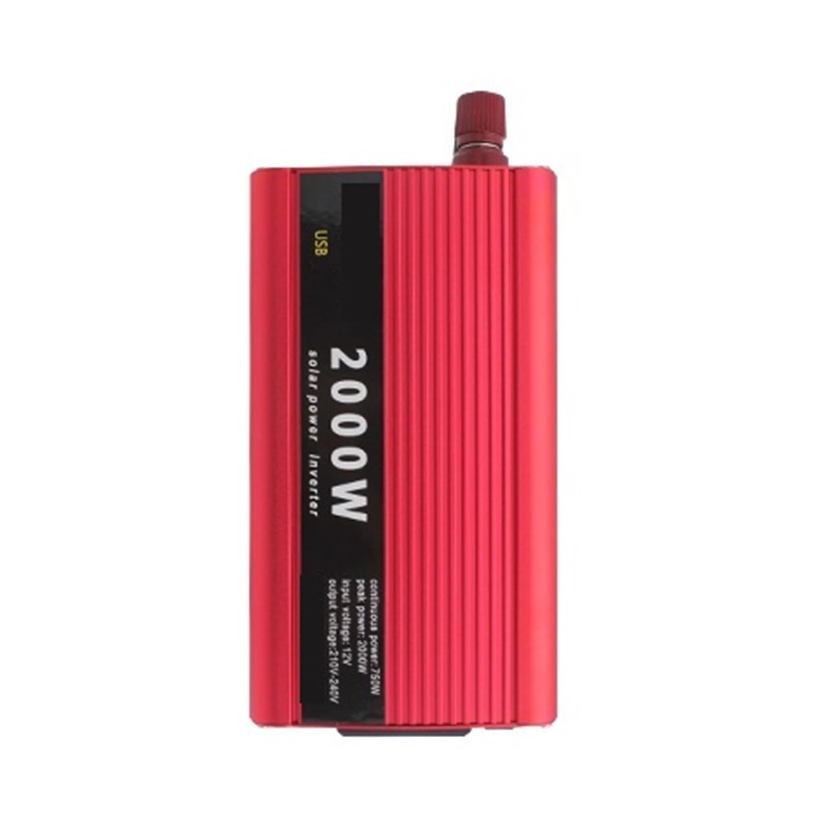 Onduleur de puissance convertisseur CC CA chargeur portable automatique 12V 24V rouge