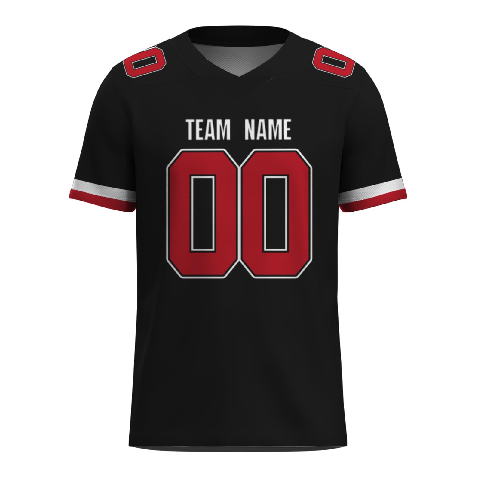 Custom Football Jersey Personalized Team Name Practice Fans Jersey Casual Mesh Sports T-Shirt for Athletic Training(Color07)
