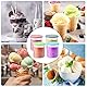 4 Artikel 16oz Kompatibel mit Ninja Creami Deluxe Behälter Eisbehälter für Speiseeis Kompatibel mit Ninja Creami Eismaschine Waschbar Eismaschinen Zubehör mit Deckel Eislöffel Aus Aluminiumlegierung