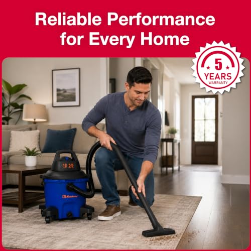 Image of Koblenz WD-12 L4 Wet Dry Vacuum Cleaner, 12 Gallon 5.5 PHP