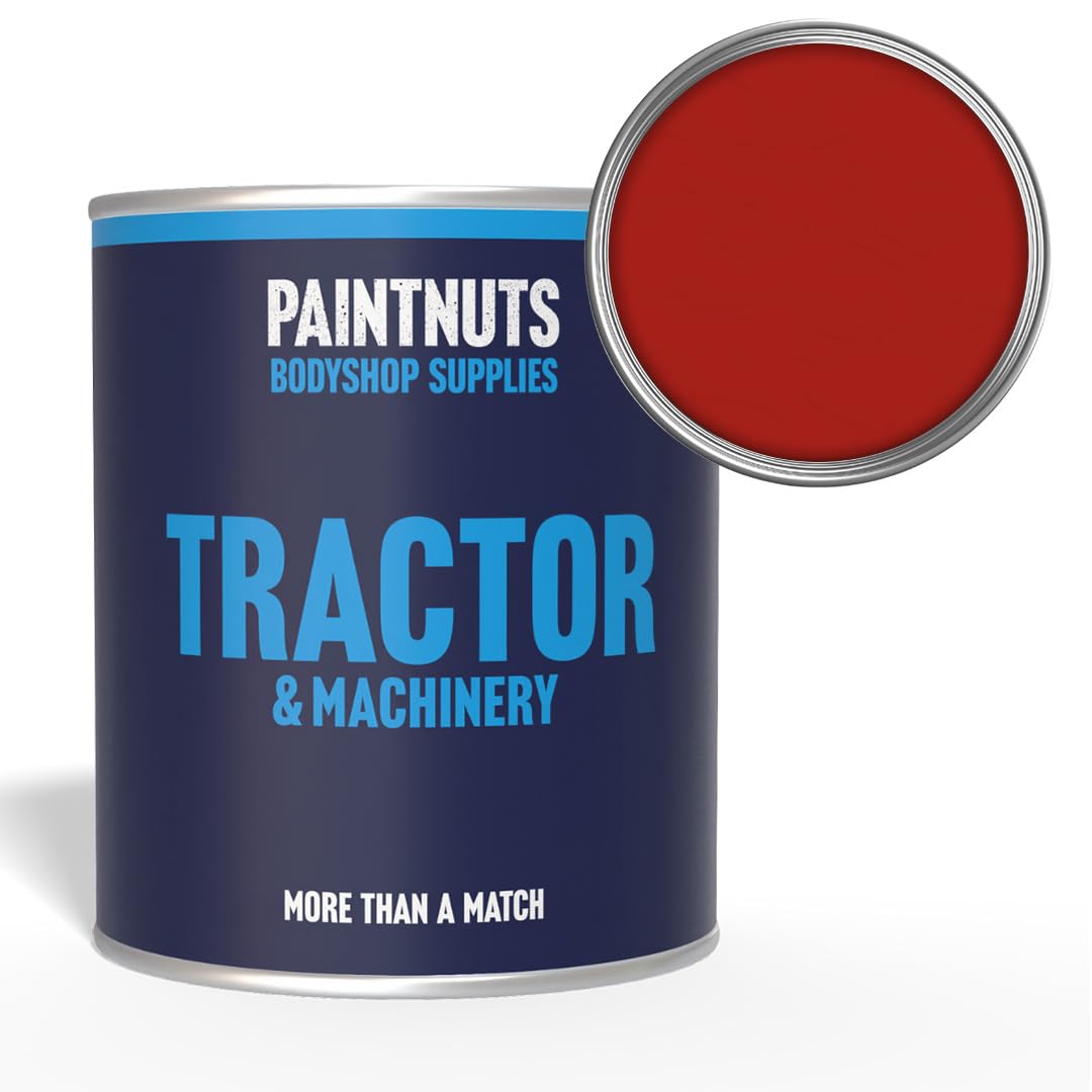 Paintnuts Tractor & Machinery Paint suitable for McCormick Red Old (LM0219) - 1 Litre Tin