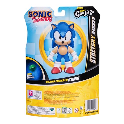 Heroes of Goo Jit Zu Sonic The Hedgehog - Chaos Emerald Sonic Stretchy Hero, Squeeze Sonic\'s Body to Reveal The Chaos Emerald Within His Goo, Grab Him by His Limbs and Stretch Out His Arms and Legs - Thumbnail 5