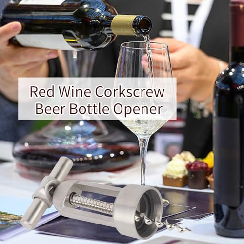 Wine Bottle Opener Wing Corkscrew Wine Opener Beer Bottle Opening Wing Manual High End Corks and Caps Bottle Opening Tool for Kitchen Restaurant - Image 3