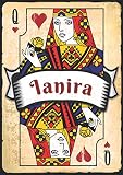 ianiro solaris  Ianira: Taccuino A5  Nome personalizzato Ianira  Regalo di compleanno per moglie, mamma, sorella, figlia ...  Design: carte da gioco  120 pagine a righe, piccolo formato A5 (14.8 x 21 cm)