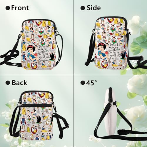 WZMPA Princess Crossbody Bag Prince Charming Fans Gift White Apple Shoulder Bag White Merchandise4