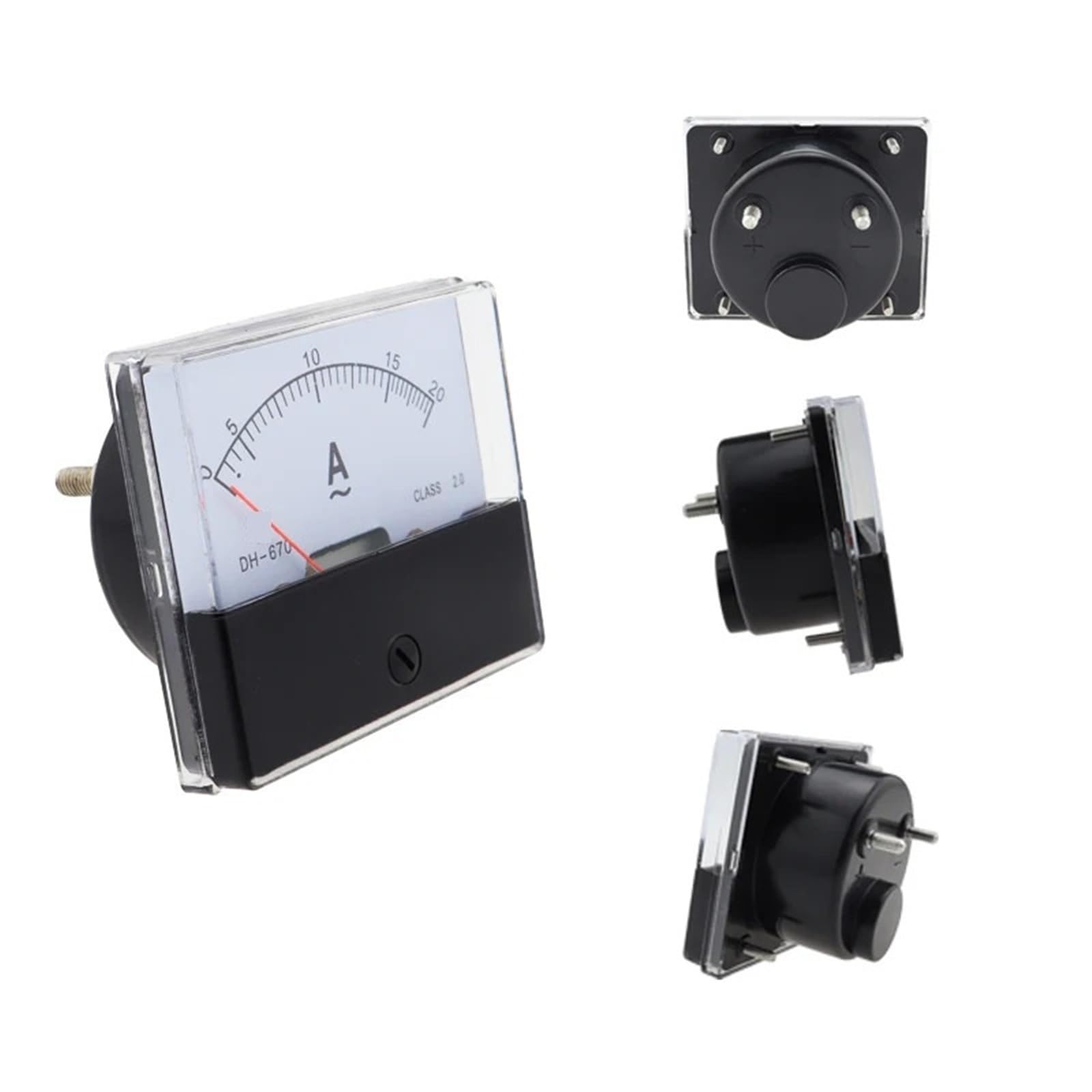 DH670 Amperometro analogico da pannello amperometro amperometro meccanico 1-1000A AC Ampere DH-670 1 pz (150A (5A))