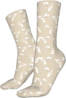 Walking Socks Bedlington Terrier Dogs Pet Design Trainer Socks Comfortable Office Socks Anti Sweat Athletic Socks For Trekking Basketball Walking 40Cm