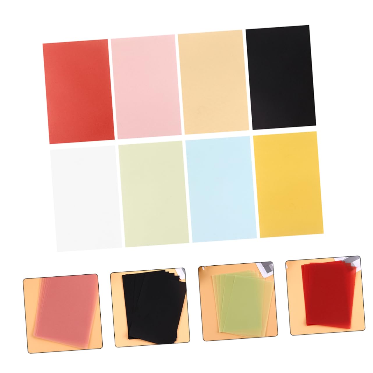 LALAFINA 3 Sätze Buntes Transparentpapier Farbiges Zeichenpapier Für Diy Basteln Und Nachzeichnen Beutel À Hochwertiges Skizzenpapier Für Kunstprojekte 100 Stück * 3
