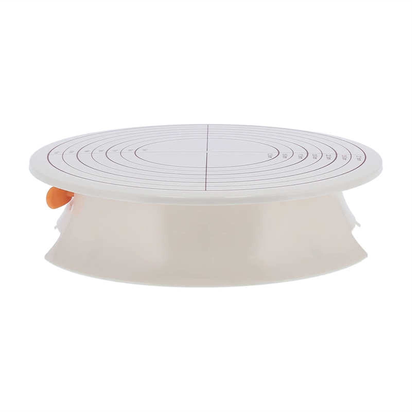 Tortenplatte Drehbar Kuchen Drehteller DIY. Kuchen Drehteller Basis Rutschfest Drehende Kuchen Dekorieren Ständer Backwerkzeug mit Skala Rotierender Kuchen Drehteller Kuchen dekorieren Verbrauchsmater