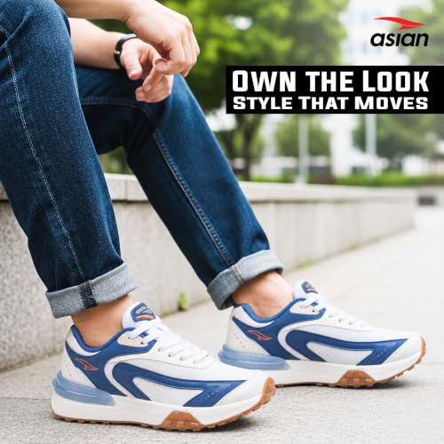 Image of ASIAN Powerkick-04 Men's Sneakers | Lightweight Sports Shoes with Cushioned Sole, Trendy Casual Sneakers for Gym, Running, Walking