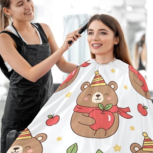 Capa de barbero impermeable para hombres Kigai Cute Bear miniatura 7