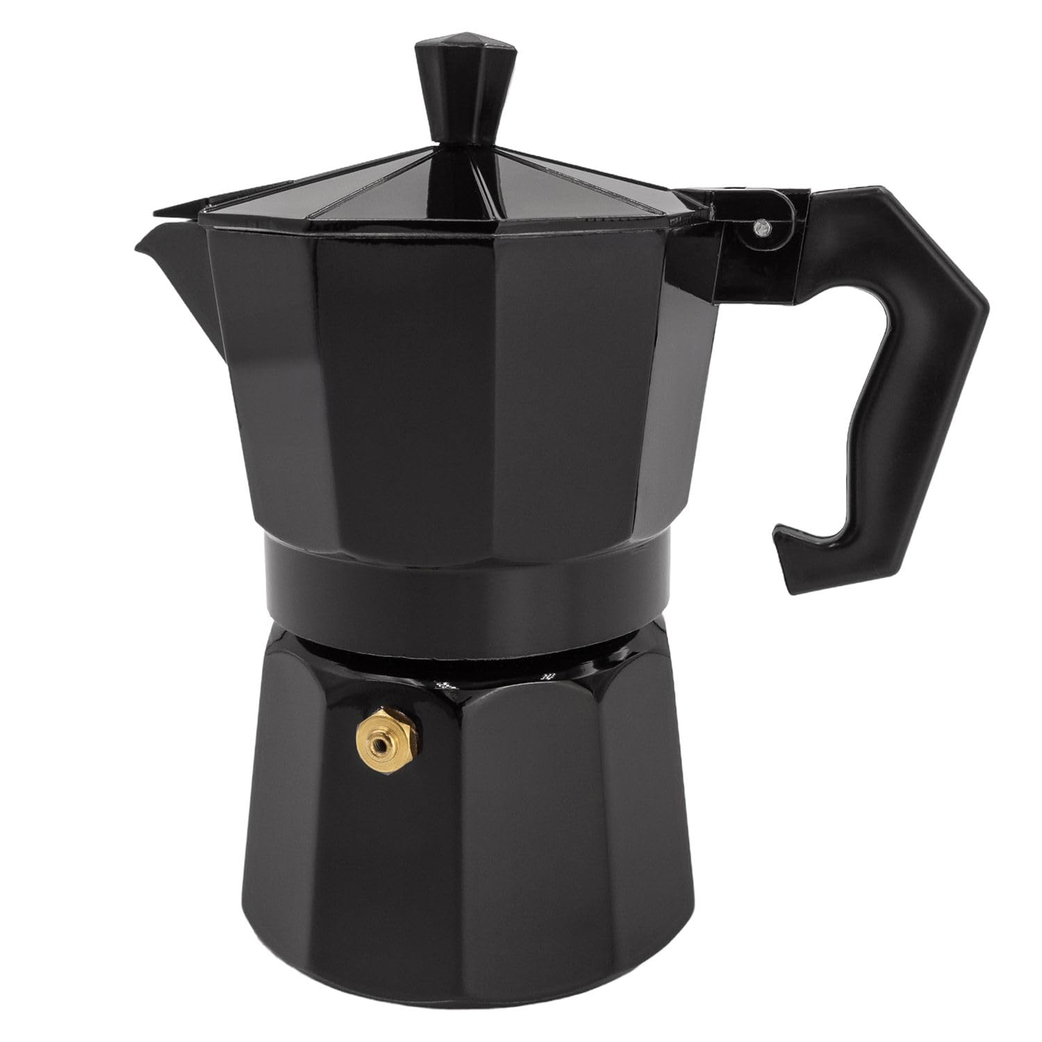 INTIRILIFE Espressokocher Aluminium – 3 Tassen (160 ml) Mokka-Kanne
