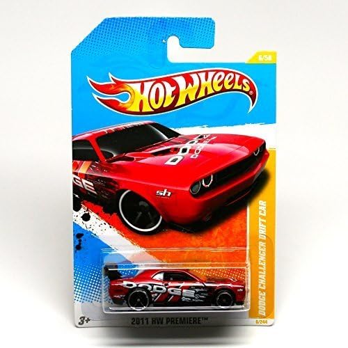 Mattel Hot Wheels Dodge Challenger Rojo 1:64 miniatura 2
