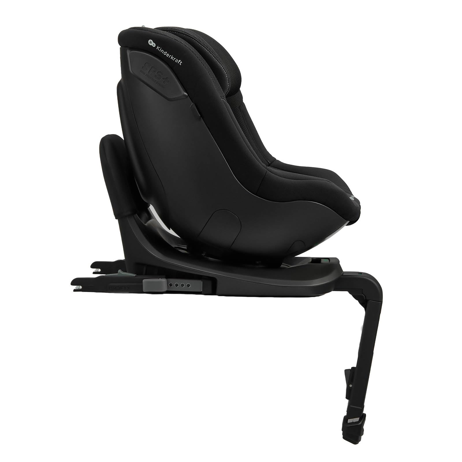 Kinderkraft I-GUARD PRO i-Size, siège auto rotatif 360°, 61–105 cm, ISOFIX, jambe de support, harnais 5 points, H-GUARD, SPS+, Noir