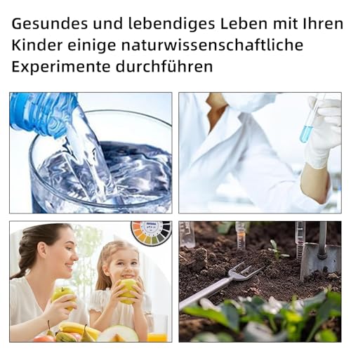 Yuiturt 1 Rolle pH Teststreifen 5 m, etwa 250 Mal verfügbar, ph Wert Teststreifen Messbereich 0-14, Litmus Paper ph Strips Lackmus Indikator Universalpapier ph, Aquarien, Teiche, Speichel, Urin